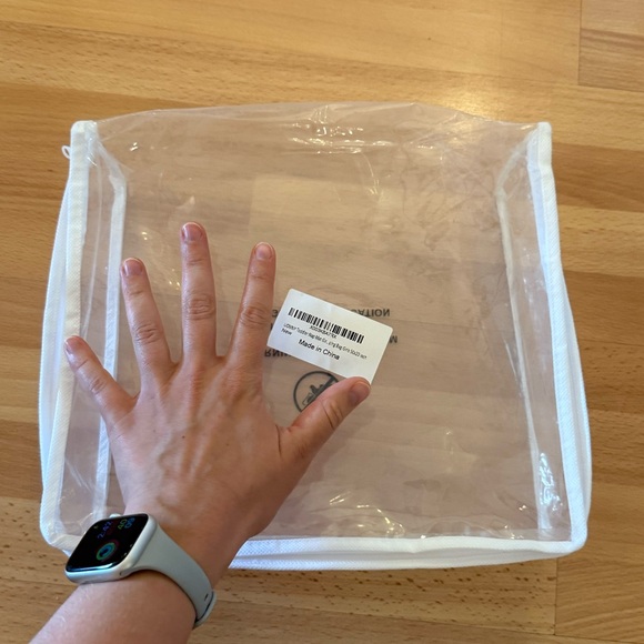 SOLD ELSEWHERE Clear Travel Organizer with White Trim - Picture 3 of 7